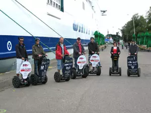 Segway am Hafen von Swinemünde